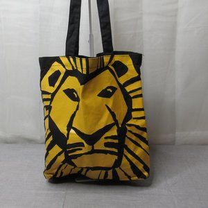 The Lion King Canvas Tote Bag Disney Theatrical Group Broadway Spell Out Logo  G